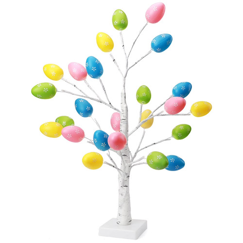 Lighted easter birch tree - easter,