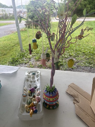 Easter tree with - with, painted