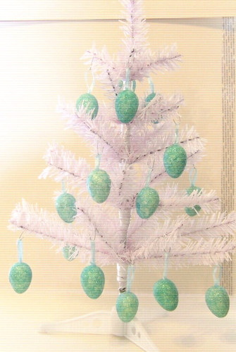 Easter egg tree - blue, on