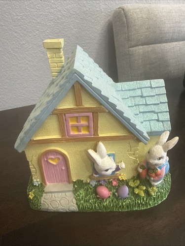 Easter bunny tree house - easter,
