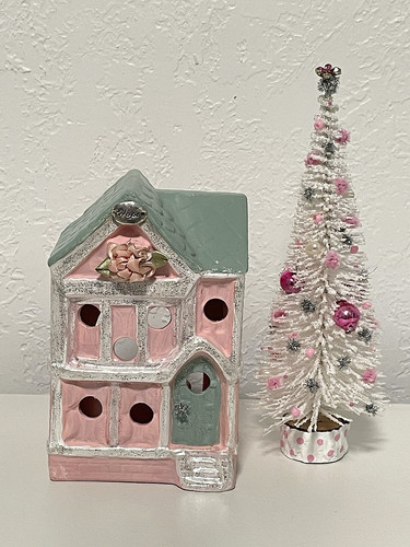 Pink cottage white - white,