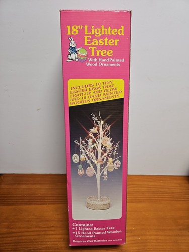 Vintage lighted easter - easter, tree