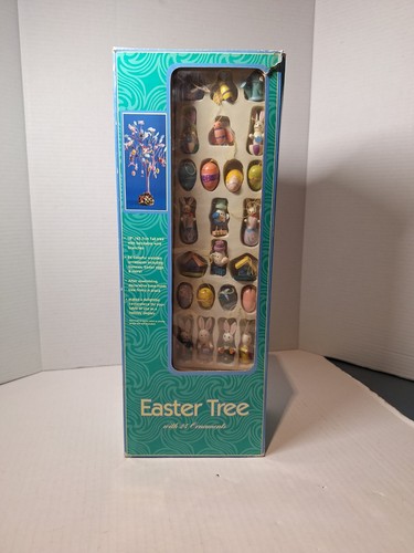 Vintage easter tree with - easter,