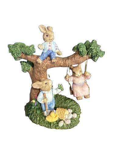 Easter bunnies playing - bunnies,